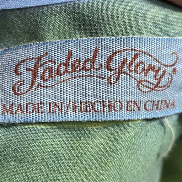 Faded Glory Relaxed Fit Green & Pink Flamingo Print Tank Top Plus Size XXL (20) - Picture 7 of 9